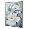Large Rectangle Framed Wall Art Flower Canvas Print, Home Decor For Living Room Kitchen Foyer Office - Blue - Image 7