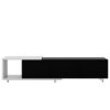 Modern Stylish TV Stand TV Cabinet For 80" TV - White / Black - Image 5