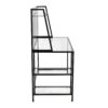 Geo - Tier Contemporary Desk - Black / Clear - Image 3