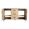 Original 60" Freestanding Bathroom Vanity With Double Resin Sink Plywood Soft Closing Doors & Drawers - Oak - Image 14