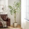 Artificial Eucalyptus Leaves Bonsai - Green - Image 6
