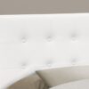 Full Size Headboard Only Upholstered Leather Look - White - Image 2