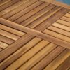 Outdoor Hermosa 7 Piece Wood Dining Set With Cushions - Teak - Image 12