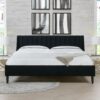 Aspen - King Vertical Tufted Headboard Platform Bed Set - Anthracite Black - Image 14