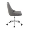 Marche - Contemporary Swivel Task Chair With Casters - Chrome / Gray - Image 3