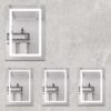 20 X 28" Bathroom Medicine Cabinet With Mirror Wall Mounted LED Bathroom Mirror Cabinet With Lights, Anti-Fog, Waterproof, Dimmable, 3000K~6000K, Single Door, Touch Swich, Storage Shelves - Silver - Image 6