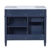 Bathroom Vanity With Top Sink, Modern Bathroom Storage Cabinet, 2 Drawers And A Tip-Out Drawer, Single Sink Bathroom Vanity - Blue - Image 16