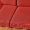 Oana - Contemporary 3 Piece Sofa Set Acacia Wood With Water Resistant Fabric Cushions - Red - Image 7