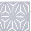 Outdoor & Indoor Metal Privacy Screen, Freestanding Decorative Panels For Deck, Balcony, Patio, Lawn, And Garden - White - Image 6