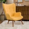 Mid Century Modern Arm Chairs For Living Room - Yellow - Image 2