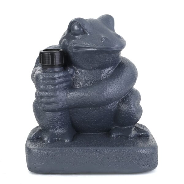 Whimsical - Neptune Umbrella Base With Frog Design - Gray