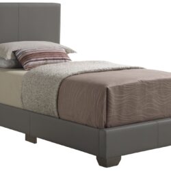 Aaron - Twin Bed - Light Gray