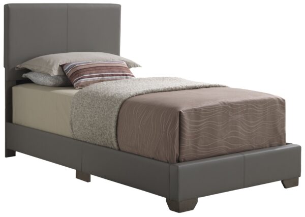 Aaron - Twin Bed - Light Gray