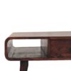 Curved Coffee Table - Walnut - Image 4
