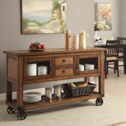 Kadri - Kitchen Cart - Distressed Chestnut