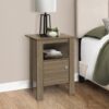 Accent Nightstands, Storage, Transitional - Taupe - Image 3