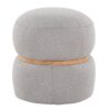 Cinch - Contemporary Pouf Ottoman - Gray / Natural - Image 2