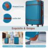 Hardshell Luggage Sets 4 Pieces 20" / 24" / 28" Luggages And Cosmetic Case Spinner Suitcase With Tsa Lock Lightweight - Blue - Image 6