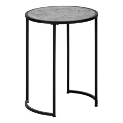 Accent Table, Side, Round Contemporary And Modern - Gray