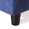Modern Club Chair With Textured Upholstery And Pillow Accents - Navy Blue - Image 11