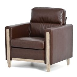 1 Seater Sofa - Brown