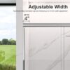 Semi Frameless Double Sliding Shower Door With 6Mm Sgcc Tempered Glass - Chrome - Image 9