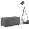 Avalon - Storage Ottoman - Slate Gray - Image 8