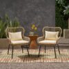 Contemporary Bohemian Southport - Club Chair With Water Resistant Cushions - Brown / Beige - Image 9