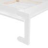 Queen Size Murphy Wall Bed Modern Design With LED Lights - White - Image 7