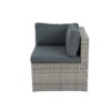6 Pieces PE Rattan Sectional Outdoor Furniture Cushioned Sofa Set Wicker - Gray - Image 17
