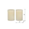 Unscented Soy Wax Candle (Set of 2) - Ivory - Image 7