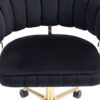 Modern Home Office Desk Chair With Adjustable Height And Swivel Wheels - Black - Image 23