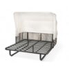 Outdoor Patio Daybed Rattan Daybed Outdoor Sunbed With Detachable Pillows For Patio, Backyard, Pool - Beige - Image 18