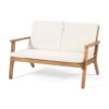 Avacyn - Outdoor 4 Seater Chat Set With Cushions - Natural / Cream - Image 8