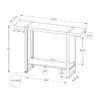 Accent Console Table For Entryway, Contemporary & Modern - Brown - Image 11