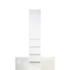 Elise - Slim Modular Wood Closet Cabinet With Drawers In Durable Melamine And Wood 71" Height - White - Image 8