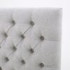Queen Size Headboard With Button Tufting - Light Gray - Image 6