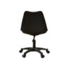 Pp With Wheels Adjustable Height Office Chair For Study, Modern Armless Swivel Plastic Chair For Living Room - Black - Image 11
