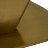 63" Modern Artificial Stone Panel V-Shaped Metal Legs, Can Accommodate 6-8 People - White / Gold - Image 8