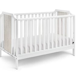 Brees Island - 3 In 1 Convertible Crib - White / Graystone