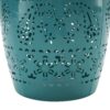 Ruby - Mosaic Style Side Table With Ceramic Tile And Iron Frame - Teal - Image 7