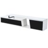 Modern, Minimalist Rectangle Extendable TV Stand, TV Cabinet With 2 Drawers And 1 Cabinet For Living Room, Up To 100" - White - Image 11