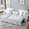 Ford - Reversible Pull Out Sofa Bed - Light Gray - Image 8