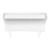 Computer Desk For Home Office, Laptop, Storage Shelves, Contemporary Convenient Design - White - Image 6