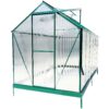 6.3'x12.2'x7' Polycarbonate Greenhouse, Heavy Duty Outdoor Aluminum Walk-In Green House Kit With Rain Gutter, Vent And Door For Backyard Garden - Green - Image 16