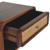 Wall Mounted Open Woven Bedside Table - Chestnut - Image 5
