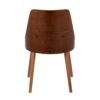 Anabelle - Mid-Century Modern Chair (Set of 2) - Cream / Walnut - Image 5