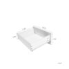 Living Room Sideboard Storage Cabinet With LED Light, Modern Kitchen Unit Cupboard Buffet Wooden Storage Display Cabinet - White - Image 4