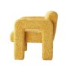 31.10" Wide Boucle Upholstered Accent Chair - Yellow - Image 5