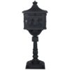 Cast Aluminum Mail Box, Postal Box, Mailbox - Black - Image 13